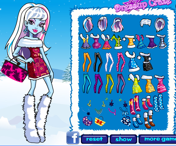 Abbey’s Winter Style game online. Screen Shot 1
