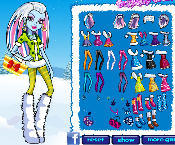 Abbey’s Winter Style game online. Screen Shot 3