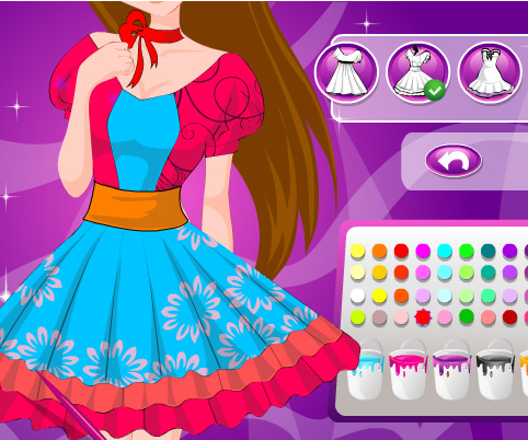 Amazing Dress Design game online. Screen Shot 1
