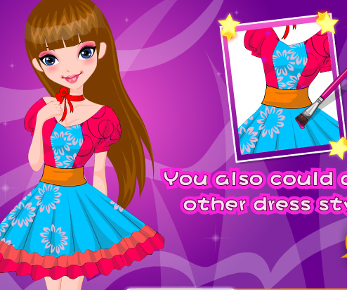 Amazing Dress Design game online. Screen Shot 2
