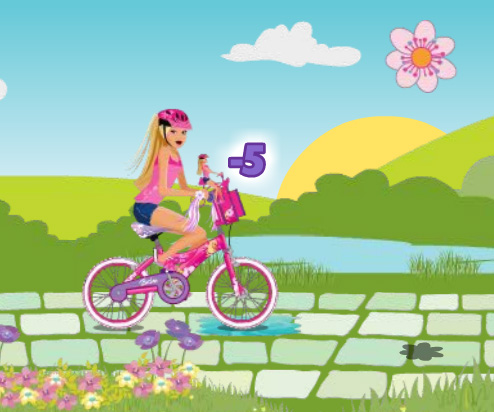 Barbie Bike game online. Screen Shot 4