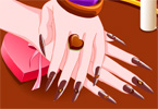 Chocolate Nails Art game online