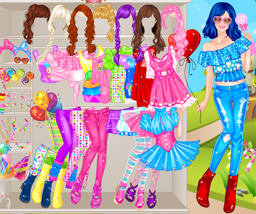 Pink Сandy girl game online. Screen Shot 1