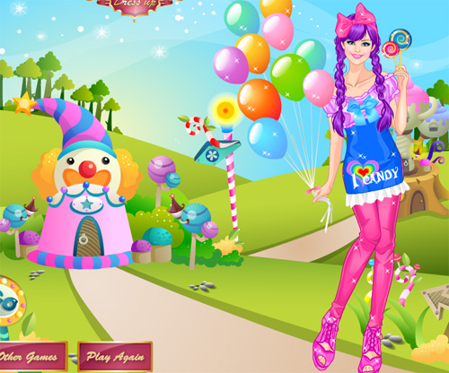 Pink Сandy girl game online. Screen Shot 4