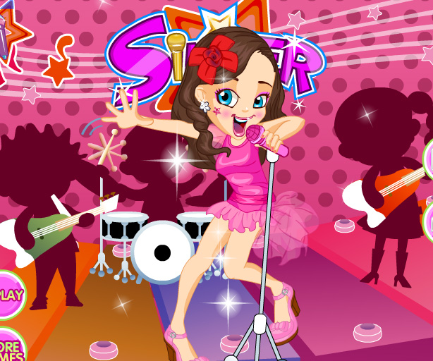 Singer DressUp game online. Screen Shot 2